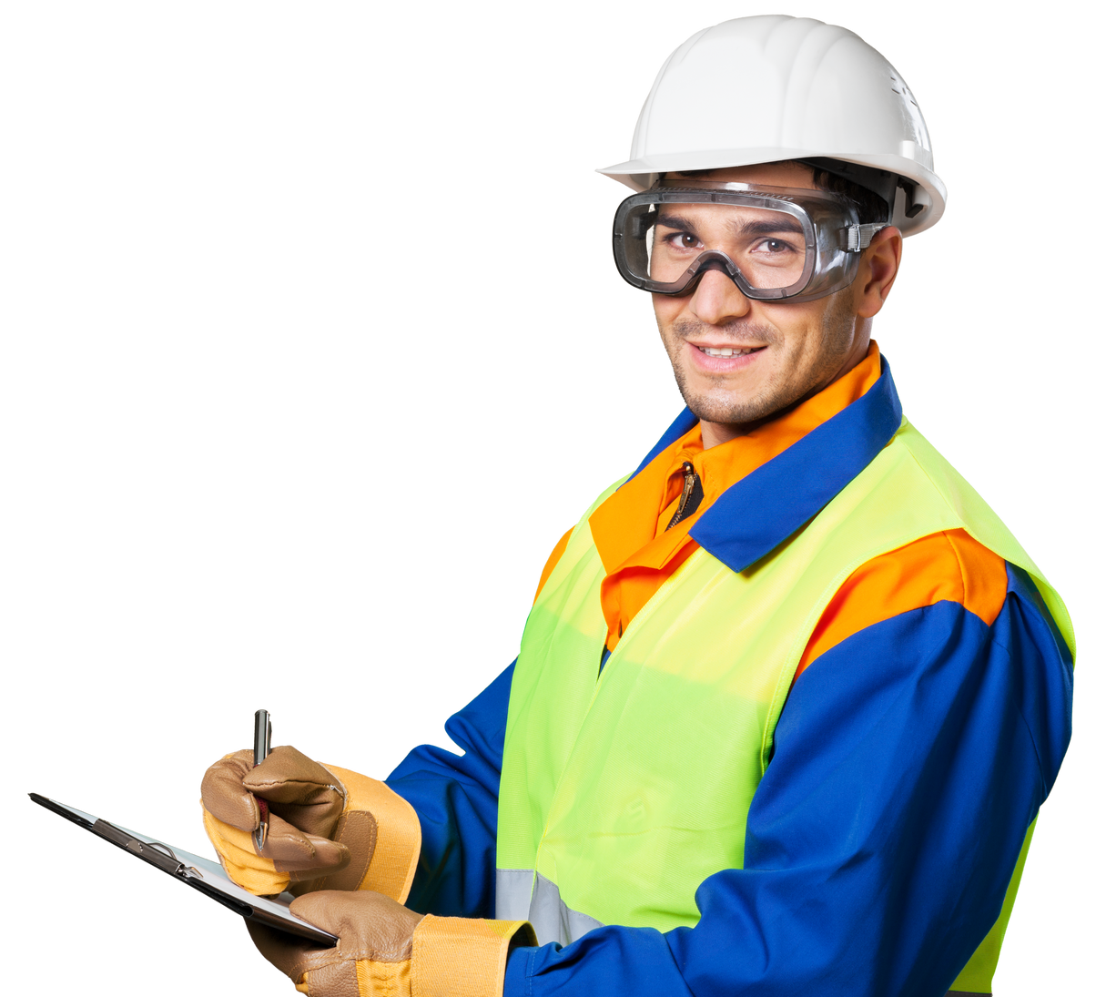 Portrait of Happy Young Foreman 