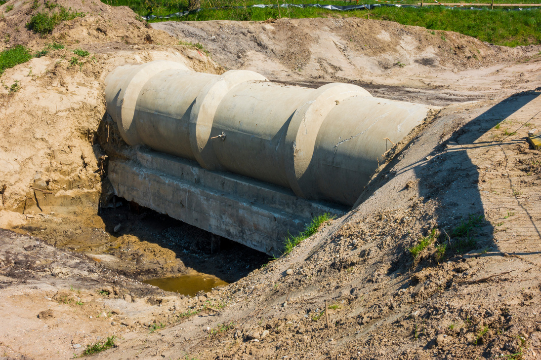 repairing of a concrete sewage pipe